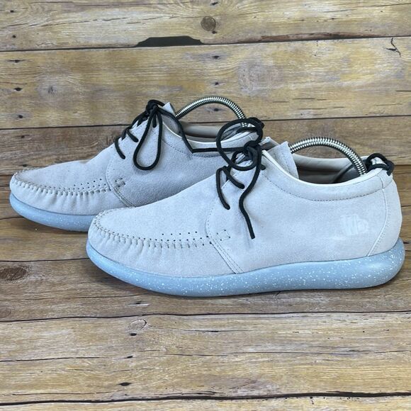 WB Moccasin Size Mens 11 Womens 12 Haze Grey Hemera Skirt Style Leather Suede - Picture 13 of 16